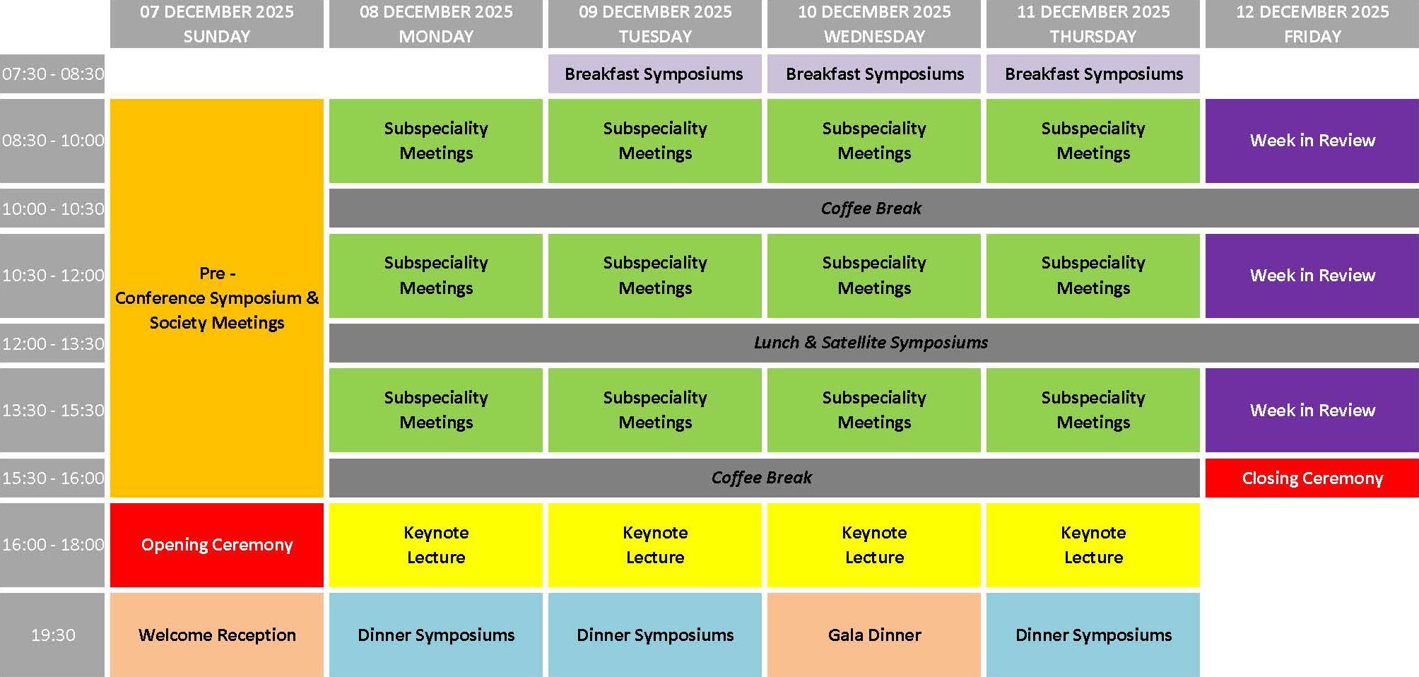 WCPCCS 2025 Program at a Glance